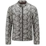 Luxury Style Handmade Men's Python Leather Jacket