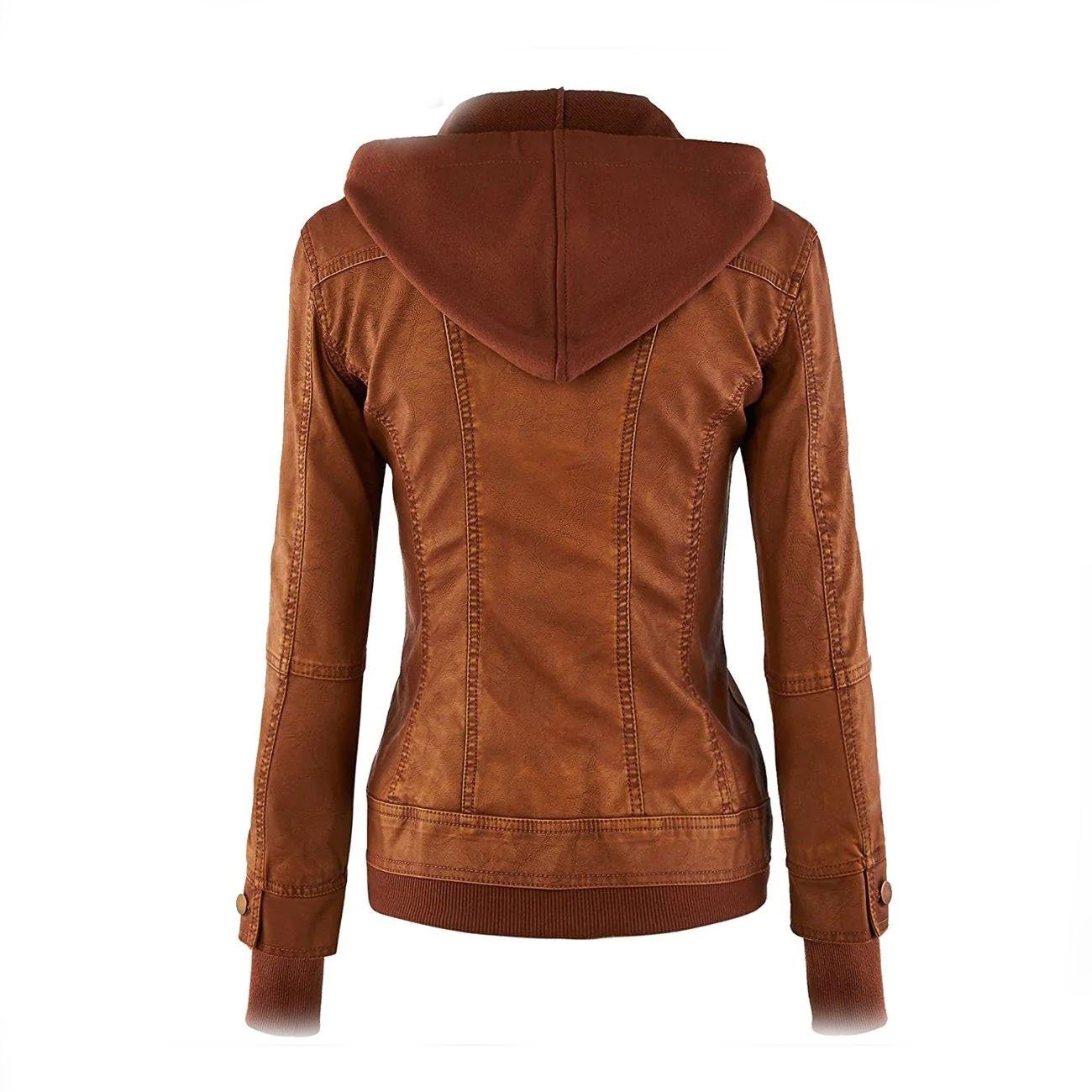 2-569.jpg Leather Moto Biker Fashion Jacket For Women - Image 3
