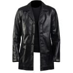 Mens Leather Jacket Blazer Motorcycle Coat Leather Genuine Sheepskin