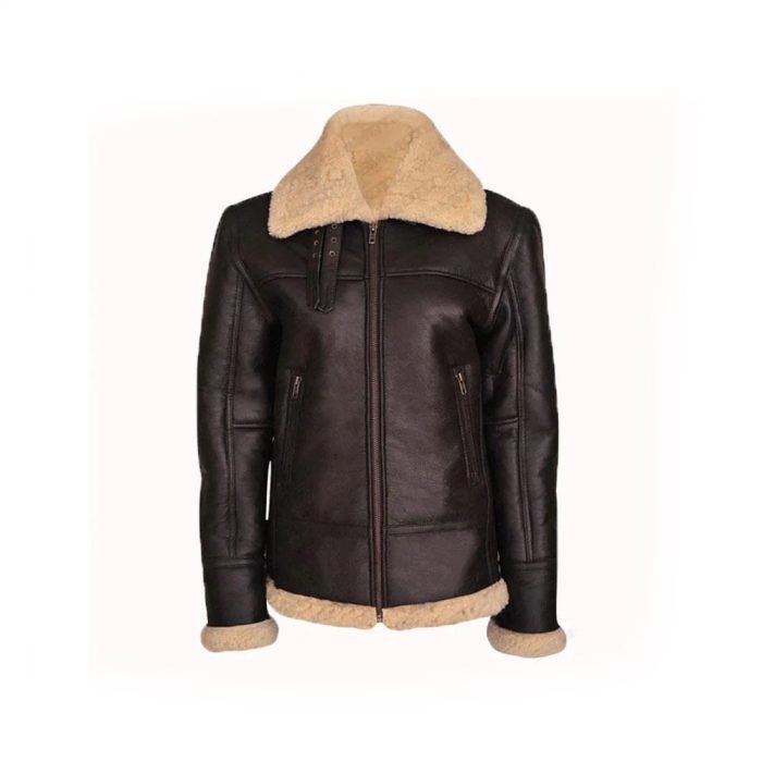 Women B3 Bomber Shearling Aviator Jacket - Image 1