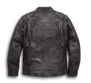 Harley Davidson Men Dauntless Convertible 2 in 1 Genuine Cow Leather Jacket Motocollection
