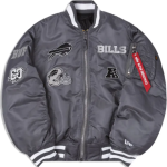Bernie Buffalo Bills Bomber Jacket With Patches