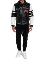 Stars & Stripes Iconic Americana Avirex Black Leather Jacket - Image 5