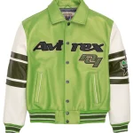 Stars & Stripes Iconic Americana Avirex Green Leather Jacket