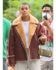 Gossip Girl Julien Calloway Shearling Fur Jacket