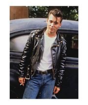 Johnny Depp Cry Baby Black Leather Jacket