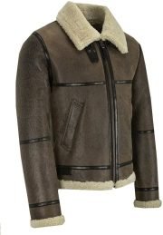 Vincent Air Force SF Flying Bomber Lambskin Leather Jacket - Image 5