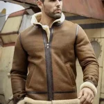 Derrick Air Force WW2 Shearling SF Bomber Jacket