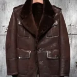 Michelle Four Pockets Shearling Fur Leather Jacket