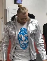 San Francisco 49ers George Kittle Silver Jacket - Image 2