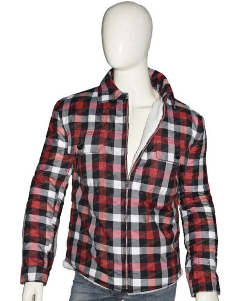 Yellowstone-Walker-Red-Plaid-Jacket-main-510x619-1.jpg Walker Cotton Shearling Fur Red Plaid Shirt Jacket - Image 1