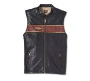 The Harley-Davidson Mens 120TH Anniversary Leather Vest Motocollection