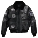 Avirex Black G-1 Bomber Leather Jacket