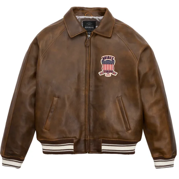 Avirex Vintage Brown Icon Leather Jacket