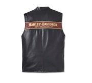 The Harley-Davidson Mens 120TH Anniversary Leather Vest Motocollection