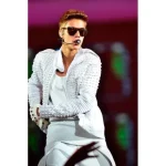 Justin Bieber Believe Australia Sydney Concert White Jacket