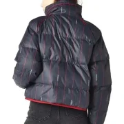 Ted Lasso S03 Keeley Jones Striped Puffer Jacket - Image 4