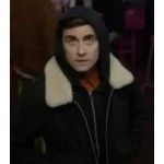 Ted Lasso S03 Stephen Manas Black Bomber Jacket