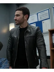 Ted Lasso S03 Roy Kent Biker Leather Jacket - Image 2