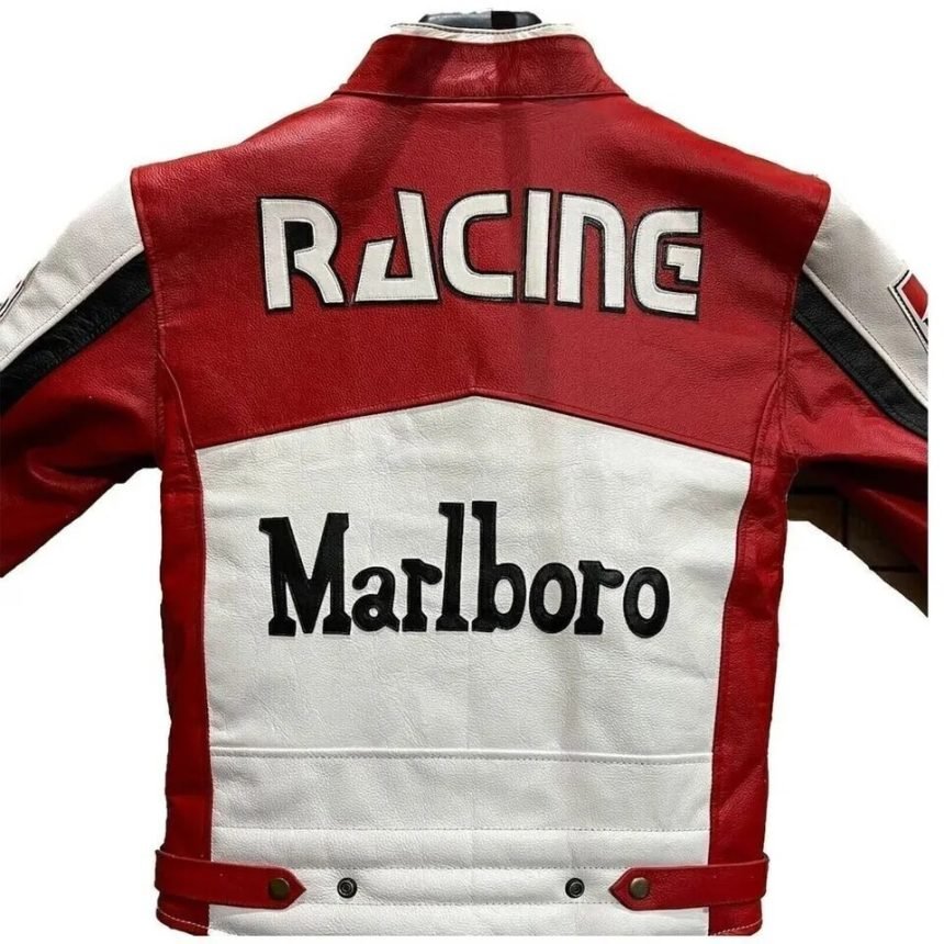 Marlboro Motorcycle Racing Leather Jacket Men main image 1