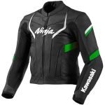 Men’s Kawasaki Black Real Biker Leather Jacket