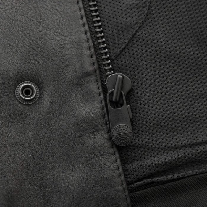 Highside Men's Motorcycle Leather Vest Classic and Durable