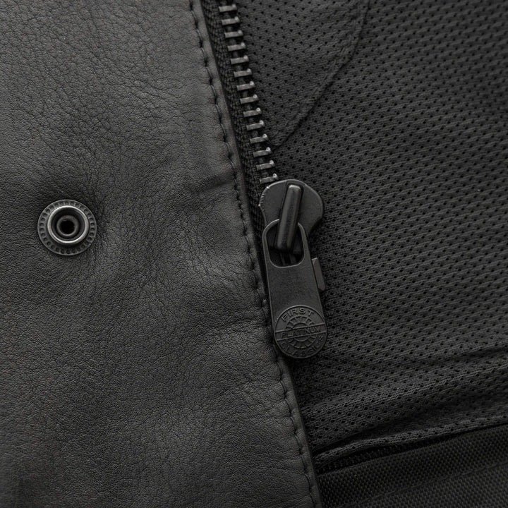 highside-mens-motorcycle-leather (2) Highside Men's Motorcycle Leather Vest Classic and Durable