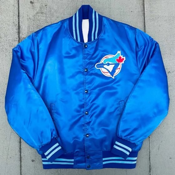 90s Toronto Blue Jays Satin Bomber Jacket-Vintage Starter MLB Collection