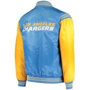 Los- Angeles Chargers- Satin Varsity Jacket–Starter Full-Snap Design1