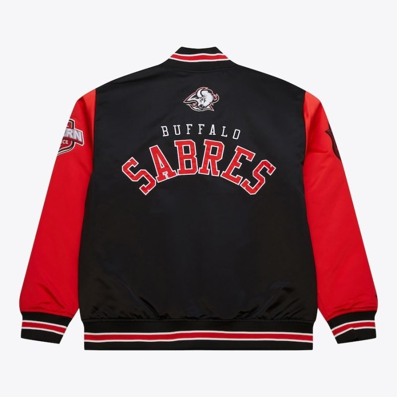 Men's Buffalo Sabres Black Heavyweight Satin Jacket – Prime Time Full-Snap