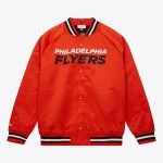 Men's Philadelphia Flyers Orange Satin Raglan Full-Snap Jacket – Lightweight Vintage