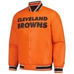 Men's Reversible Cleveland Browns Starter Satin Varsity Jacket– Orange
