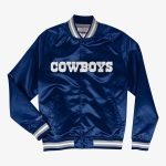 Navy Satin Full-Snap Jacket for Men – Dallas Cowboys Fan Favorite