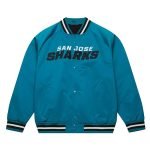 San Jose Sharks Current Logo Teal Blue Satin Jacket – Official Team Jacket