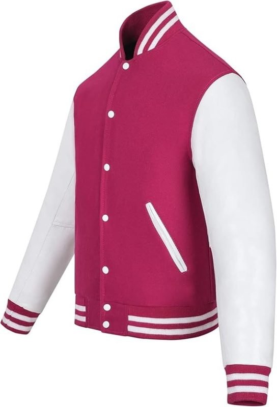 Varsity Baseball Letterman Jacket – Premium Wool & Leathe