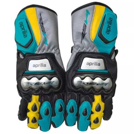 Aprilia RSV4 MotoGP Motorcycle Gloves – Premium Leather Racing Gear