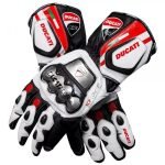Ducati Corse Motorbike Leather Gloves – Premium Racing Protection