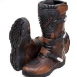Handcrafted Adventure Motorcycle Touring Boots - CE-Approved Off-Road Leather Gear