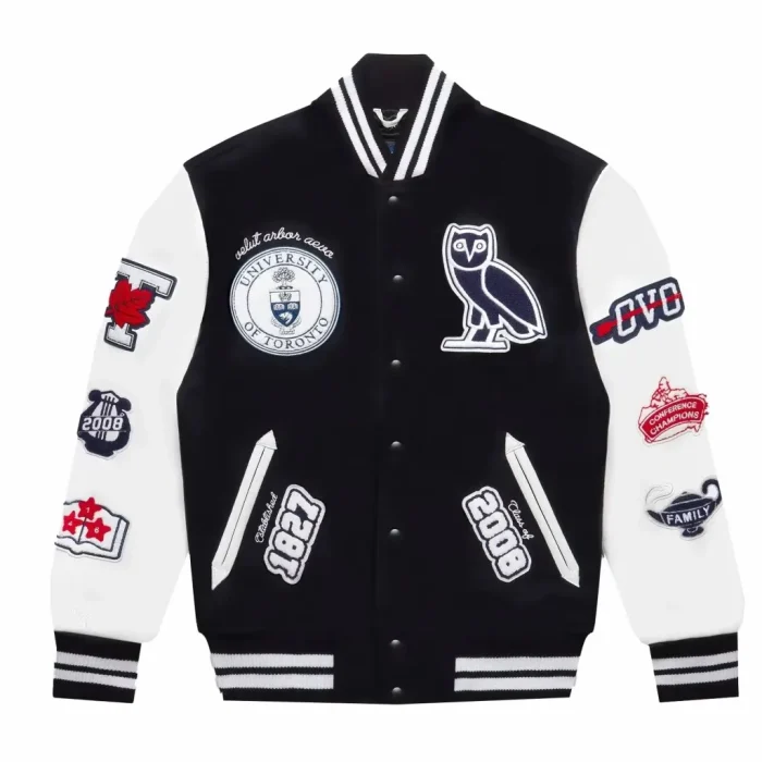 OVO U Of T Team Jacket Navy - Image 1