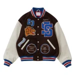 Supreme Tiger Brown & White Varsity Jacket