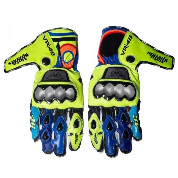 Valentino Rossi Motorbike Racing Leather Gloves. Valentino Rossi Motorbike Racing Leather Gloves - Image 2