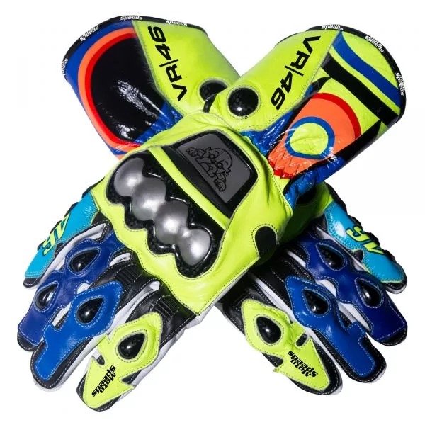 Valentino Rossi Motorbike Racing Leather Gloves Valentino Rossi Motorbike Racing Leather Gloves