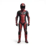 Men’s Black Motorcycle Racing Jacket with CE Protective Armor