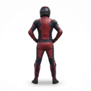 Men’s Black Motorcycle Racing Jacket with CE Protective Armor