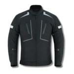 Men's Premium Black Adjustable Motorcycle Jacket