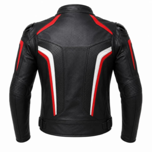 Men’s Genuine Leather Motorcycle Racing Jacket