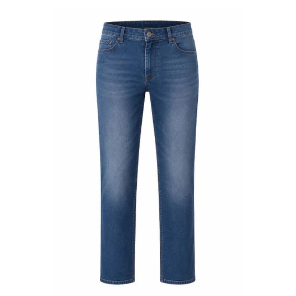 Mens-motorcycle-denim-jeans-front Men’s Blue Denim Riding Jeans