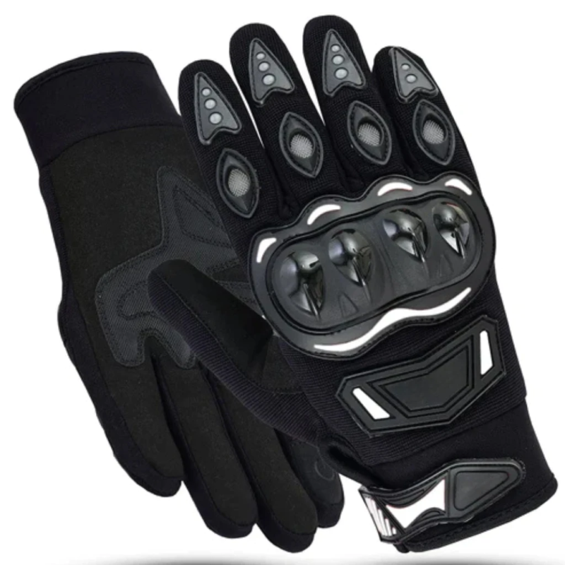 Premium White Motorcycle Gloves for Enhanced Grip & Protection